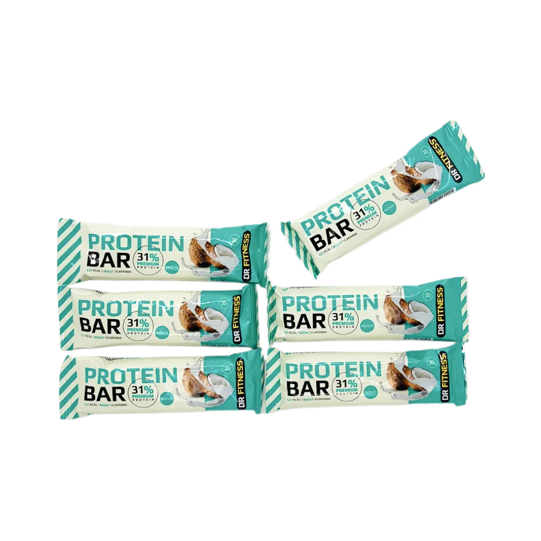 PROTEIN BAR s kokosom, 30g, 5 + 1 gratis