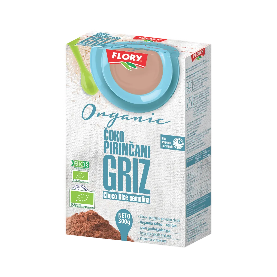 BIO Čokoladni rižev zdrob, 300g