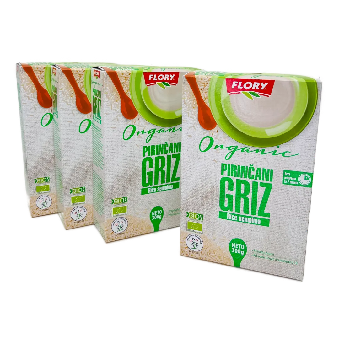 BIO Rižev zdrob, 300g, 3 + 1 gratis