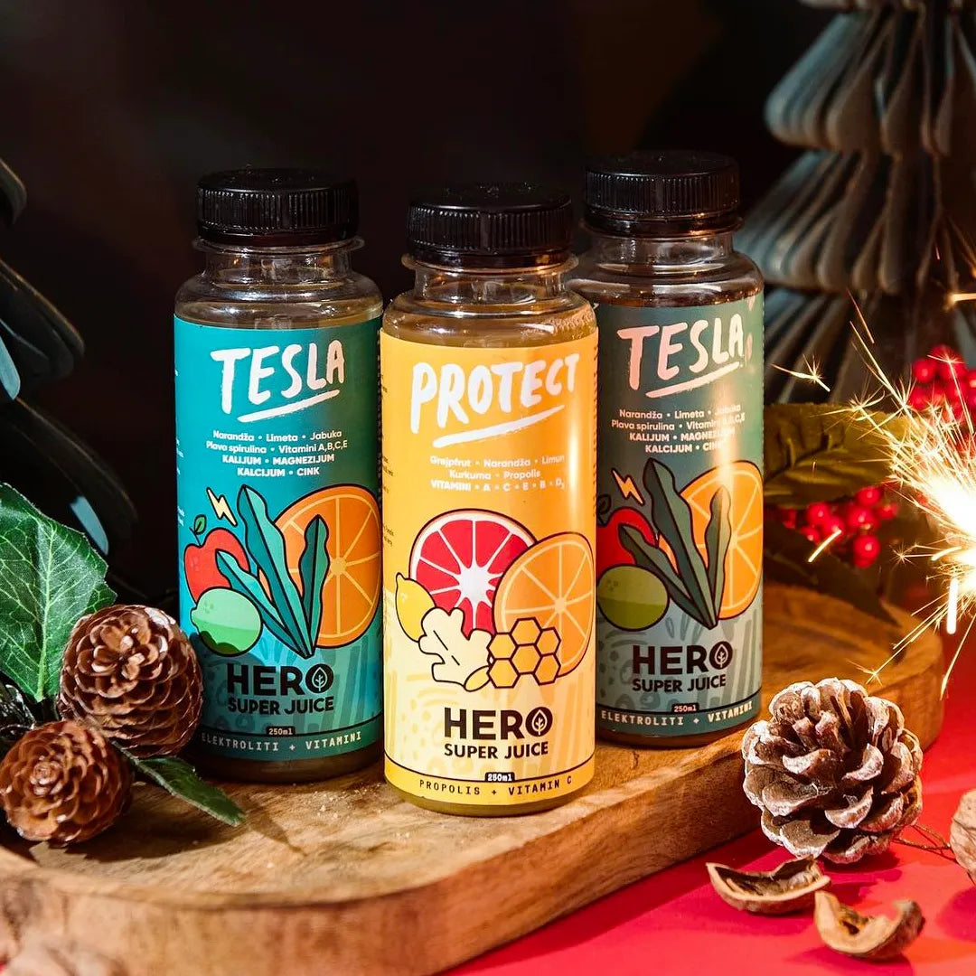 HERO SuperJuice TESLA, 250ml, 5 + 1 gratis