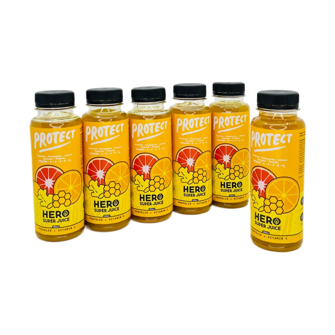HERO SuperJuice PROTECT, 250ml, 5 + 1 gratis