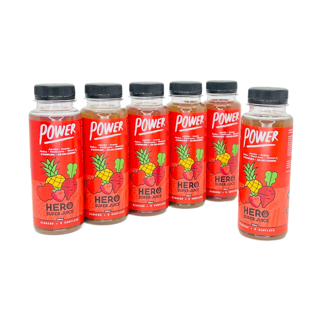 HERO SuperJuice POWER, 250ml, 5 + 1 gratis